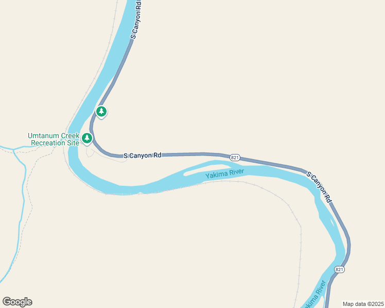 map of restaurants, bars, coffee shops, grocery stores, and more near Washington 821 in Ellensburg