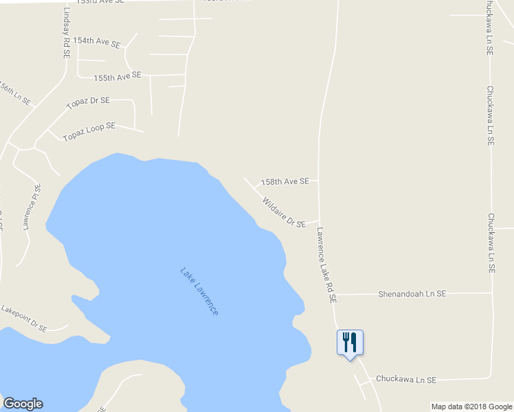 map of restaurants, bars, coffee shops, grocery stores, and more near 15813 Wildaire Drive Southeast in Yelm