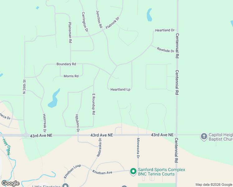 map of restaurants, bars, coffee shops, grocery stores, and more near 3534-3688 Heartland Loop in Bismarck