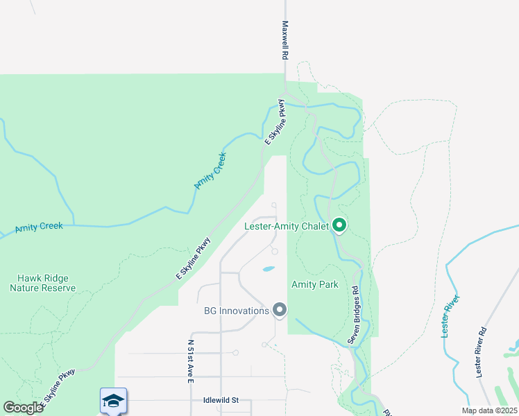 map of restaurants, bars, coffee shops, grocery stores, and more near 3025 North 52nd Avenue East in Duluth