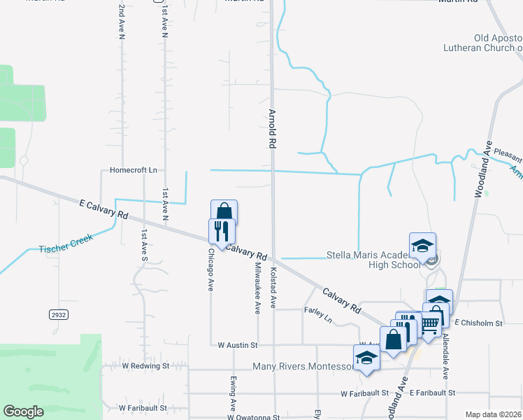 map of restaurants, bars, coffee shops, grocery stores, and more near 4779 Arnold Road in Duluth