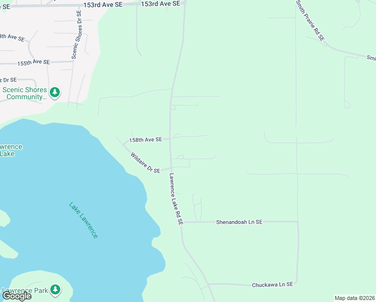 map of restaurants, bars, coffee shops, grocery stores, and more near 15826 Lawrence Lake Road Southeast in Yelm