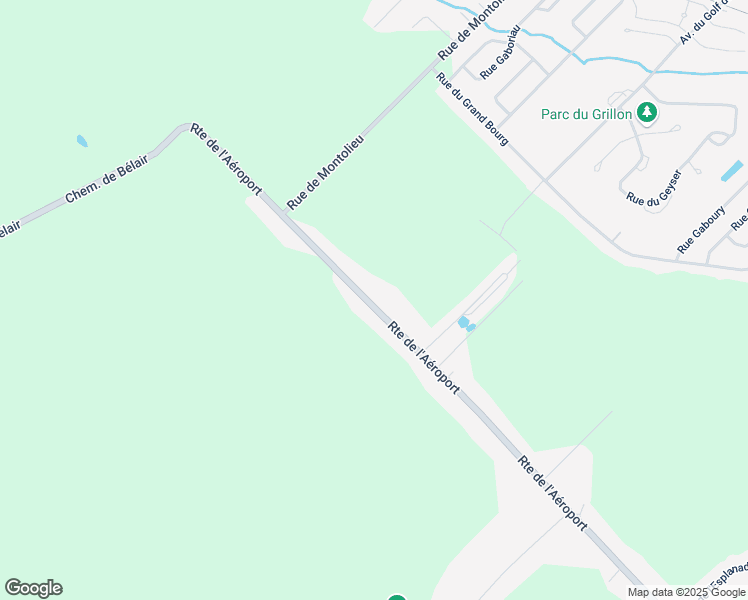 map of restaurants, bars, coffee shops, grocery stores, and more near 4125 Route de l'Aéroport in Quebec