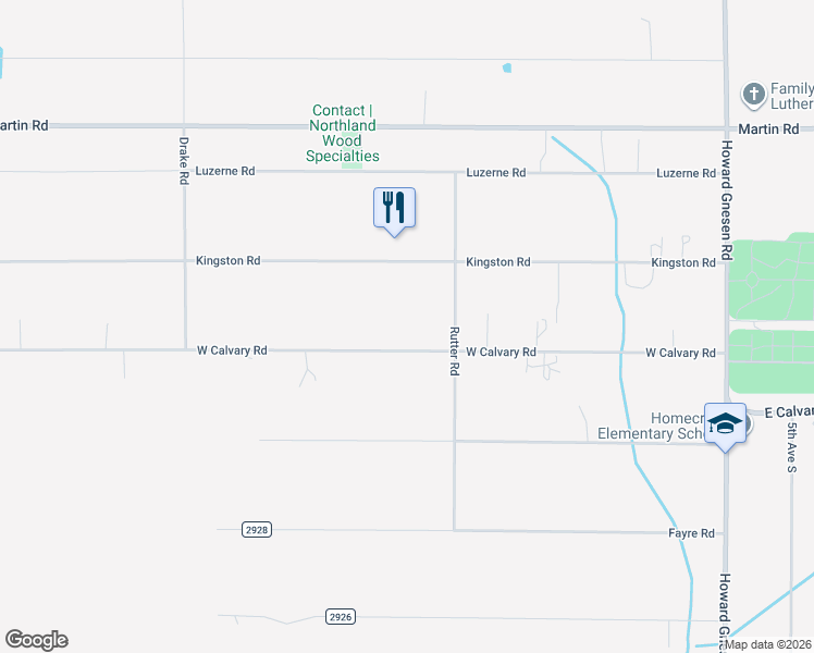 map of restaurants, bars, coffee shops, grocery stores, and more near 4221 West Calvary Road in Duluth