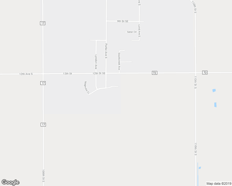 map of restaurants, bars, coffee shops, grocery stores, and more near 115 14th Street South in Glyndon