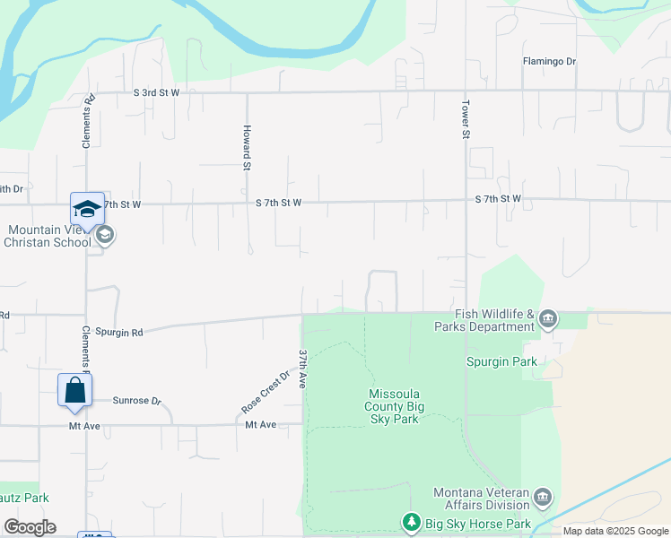 map of restaurants, bars, coffee shops, grocery stores, and more near 1120 Tyro Court in Missoula