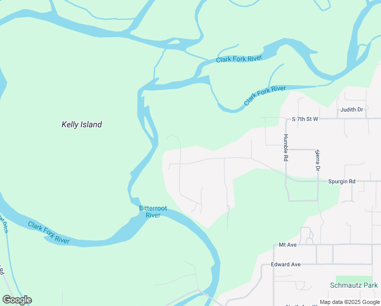 map of restaurants, bars, coffee shops, grocery stores, and more near 4840 Spurgin Road in Missoula