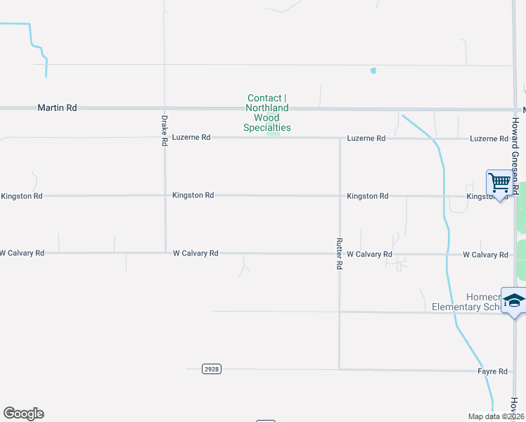 map of restaurants, bars, coffee shops, grocery stores, and more near 4250 Kingston Road in Duluth