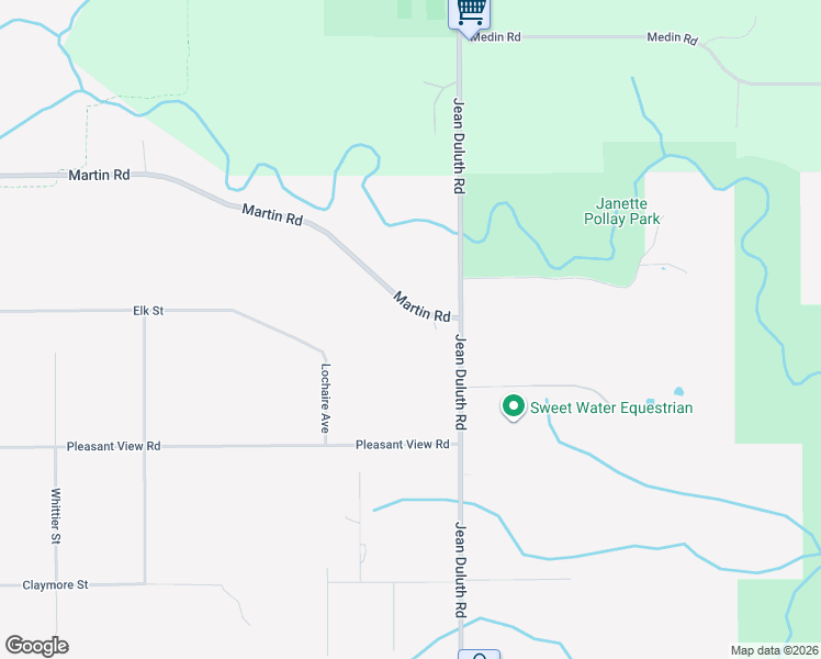 map of restaurants, bars, coffee shops, grocery stores, and more near 3522 Martin Road in Duluth