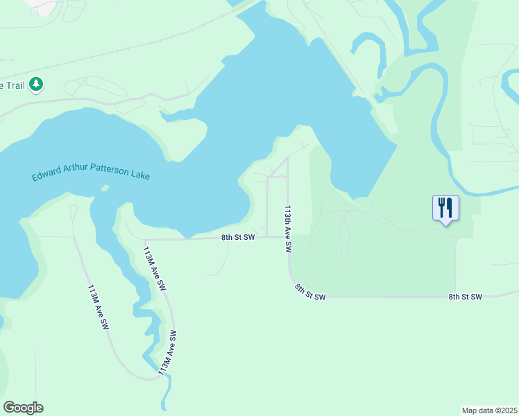 map of restaurants, bars, coffee shops, grocery stores, and more near 544-744 Patterson Lake Drive in Dickinson