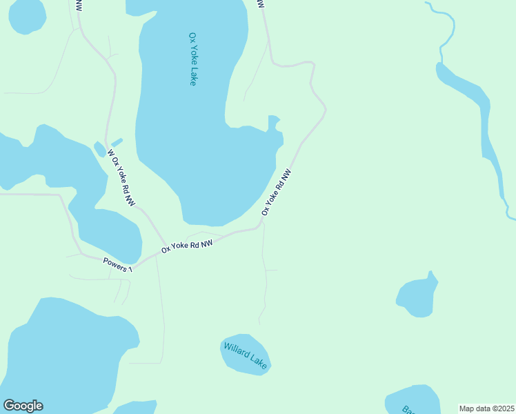 map of restaurants, bars, coffee shops, grocery stores, and more near 3590 Ox Yoke Road Northwest in Backus