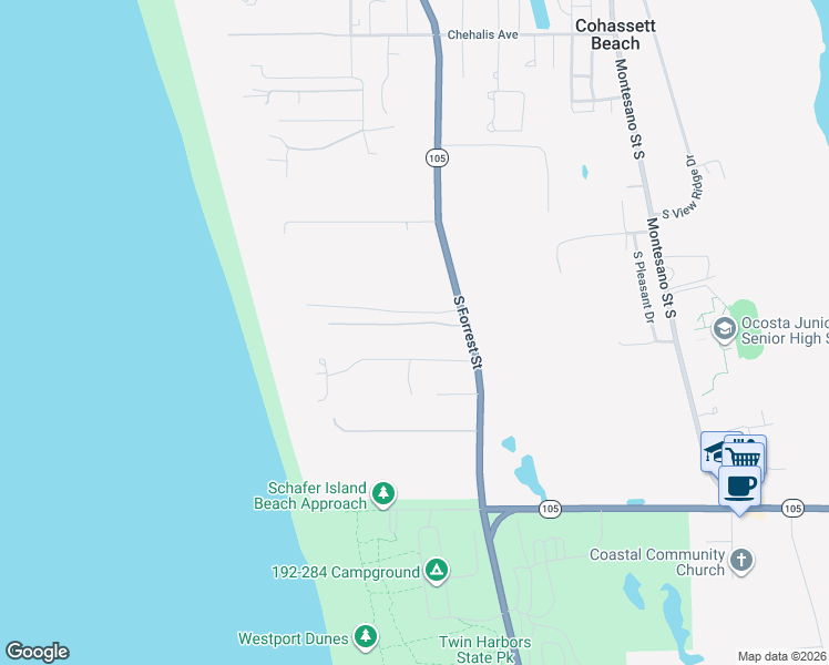 map of restaurants, bars, coffee shops, grocery stores, and more near 2601 Bagpiper Lane in Westport