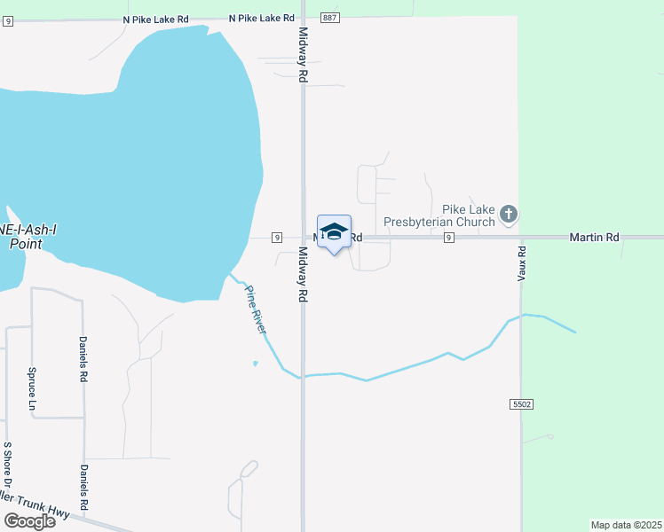 map of restaurants, bars, coffee shops, grocery stores, and more near 5682 Martin Road in Duluth