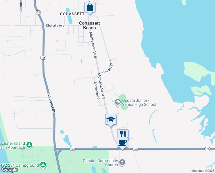 map of restaurants, bars, coffee shops, grocery stores, and more near in Cohassett Beach