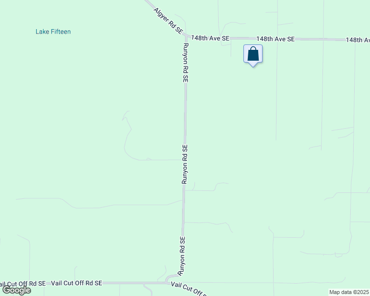 map of restaurants, bars, coffee shops, grocery stores, and more near Runyon Road Southeast in Thurston County