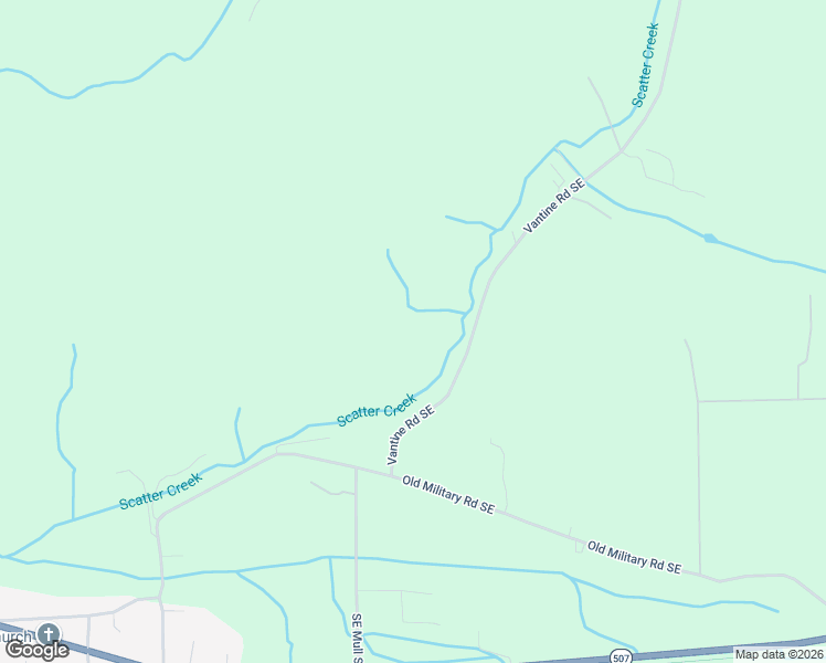 map of restaurants, bars, coffee shops, grocery stores, and more near 15221 Vantine Road Southeast in Tenino