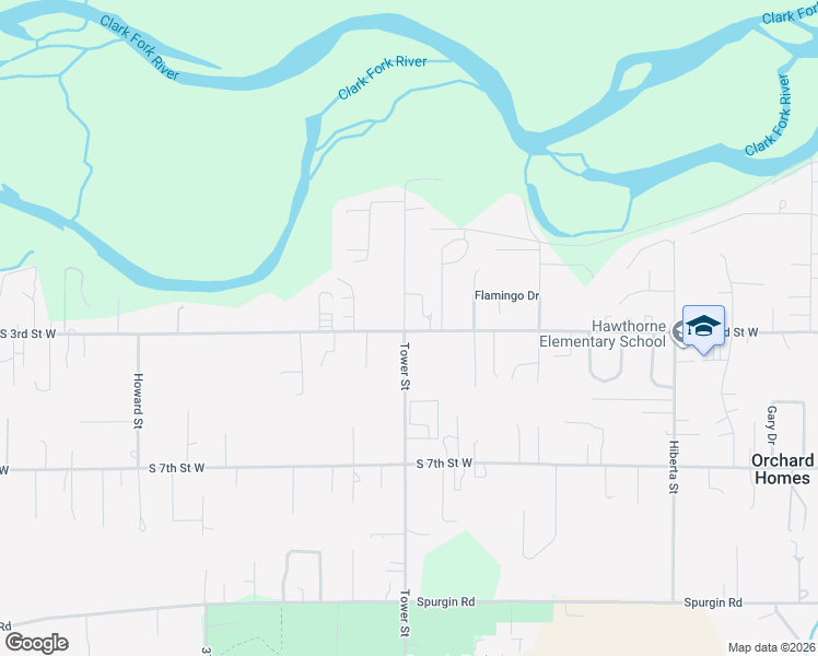 map of restaurants, bars, coffee shops, grocery stores, and more near in Orchard Homes
