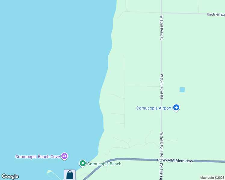 map of restaurants, bars, coffee shops, grocery stores, and more near 89435 Jack Pine Road in Cornucopia