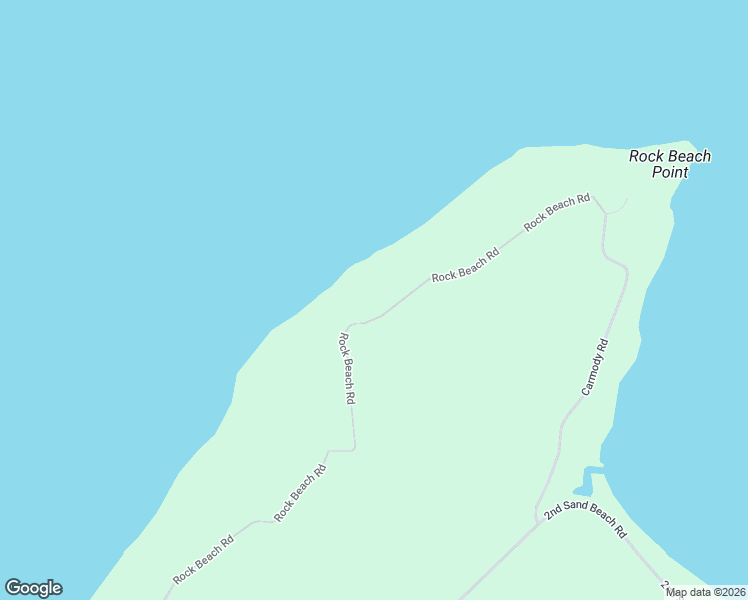 map of restaurants, bars, coffee shops, grocery stores, and more near 14100-14198 Rock Beach Road in L'Anse