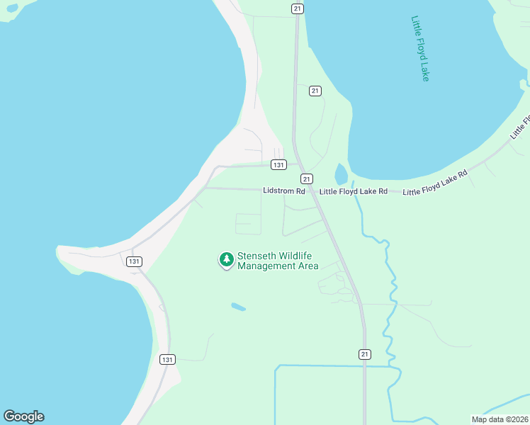 map of restaurants, bars, coffee shops, grocery stores, and more near 20385 County Road 131 in Detroit Lakes