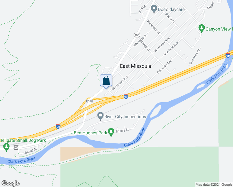 map of restaurants, bars, coffee shops, grocery stores, and more near 212 Montana Avenue in Missoula