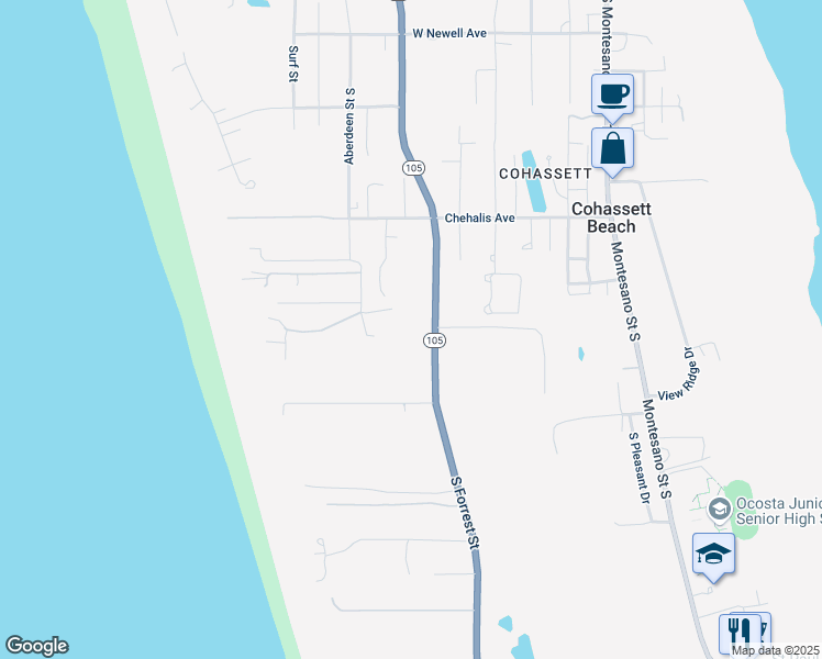 map of restaurants, bars, coffee shops, grocery stores, and more near in Cohassett Beach