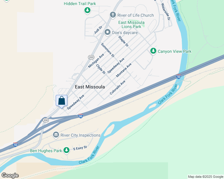 map of restaurants, bars, coffee shops, grocery stores, and more near 448 Colorado Avenue in Missoula