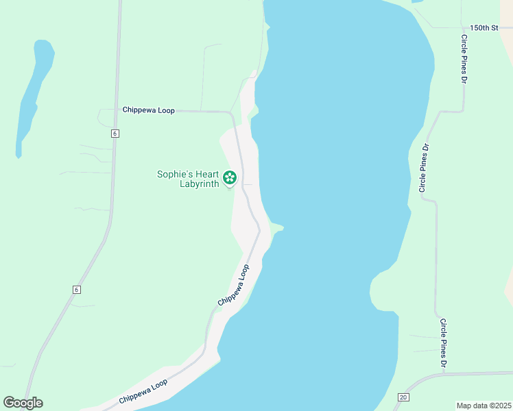 map of restaurants, bars, coffee shops, grocery stores, and more near 14370 Chippewa Loop in Park Rapids