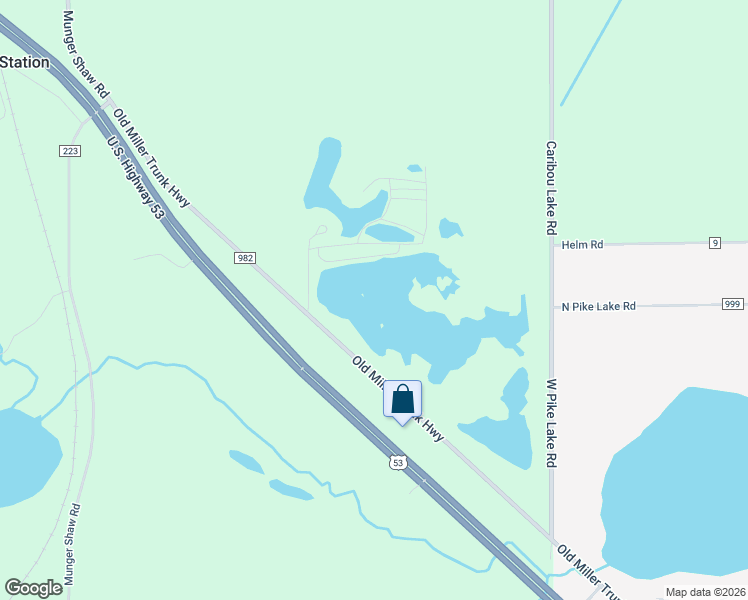 map of restaurants, bars, coffee shops, grocery stores, and more near 6165 Old Miller Trunk Highway in Saginaw