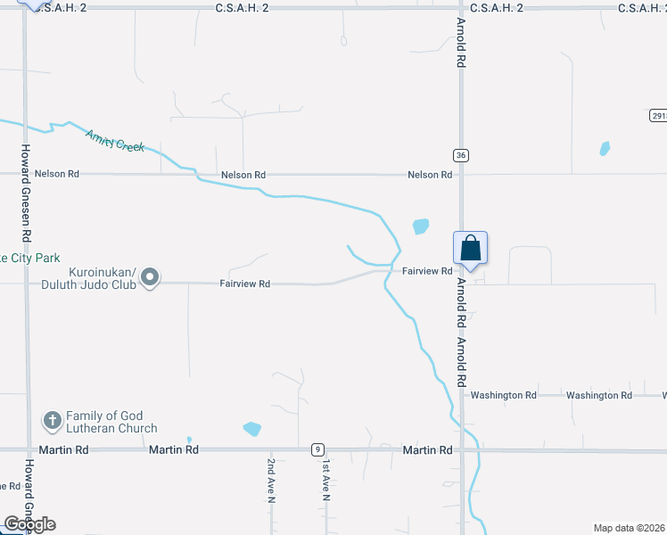 map of restaurants, bars, coffee shops, grocery stores, and more near 3965 Fairview Road in Duluth