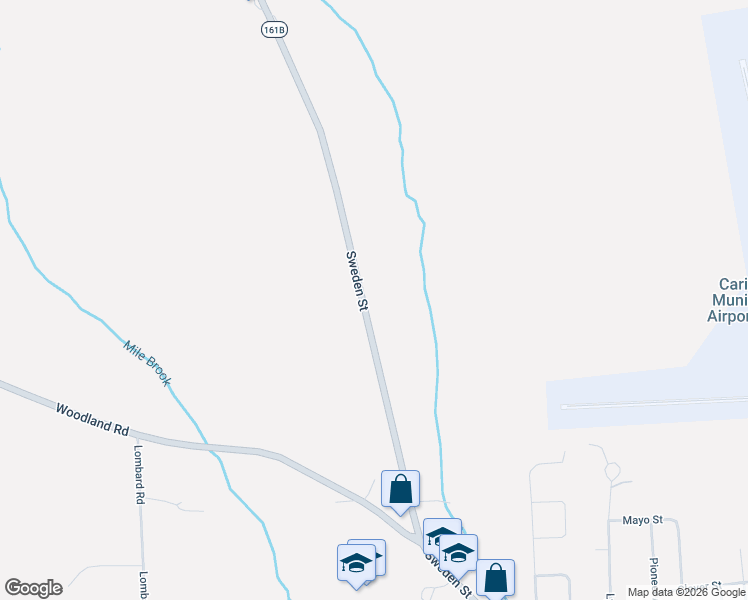 map of restaurants, bars, coffee shops, grocery stores, and more near 435 Sweden Street in Caribou