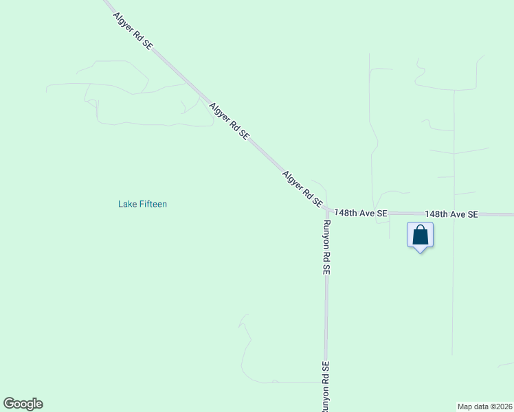 map of restaurants, bars, coffee shops, grocery stores, and more near 13441-13447 Algyer Road Southeast in Rainier