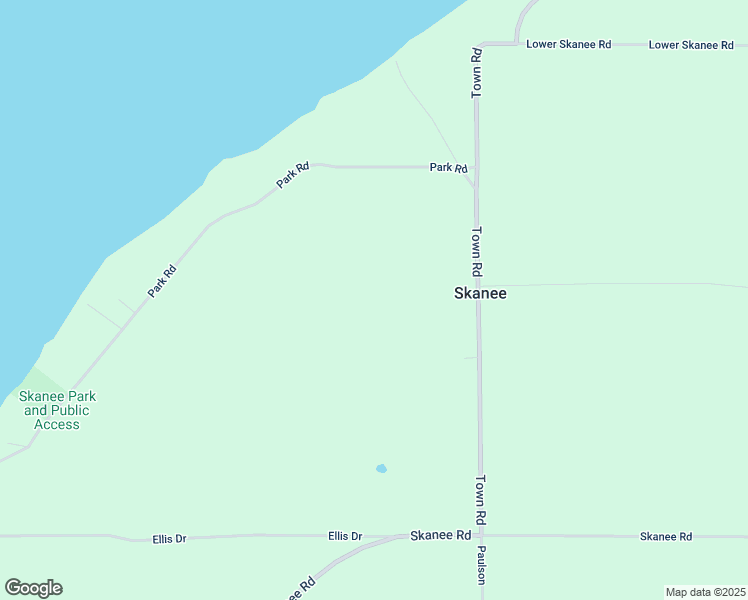 map of restaurants, bars, coffee shops, grocery stores, and more near 13221 Town Road in Skanee
