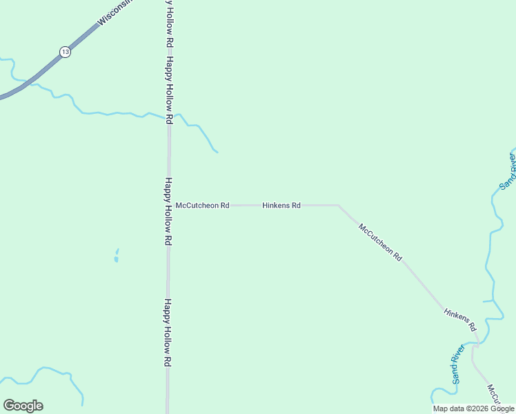 map of restaurants, bars, coffee shops, grocery stores, and more near McCutcheon Road in Bayfield