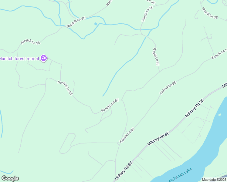 map of restaurants, bars, coffee shops, grocery stores, and more near 7025 Nanitch Ln SE in Tenino