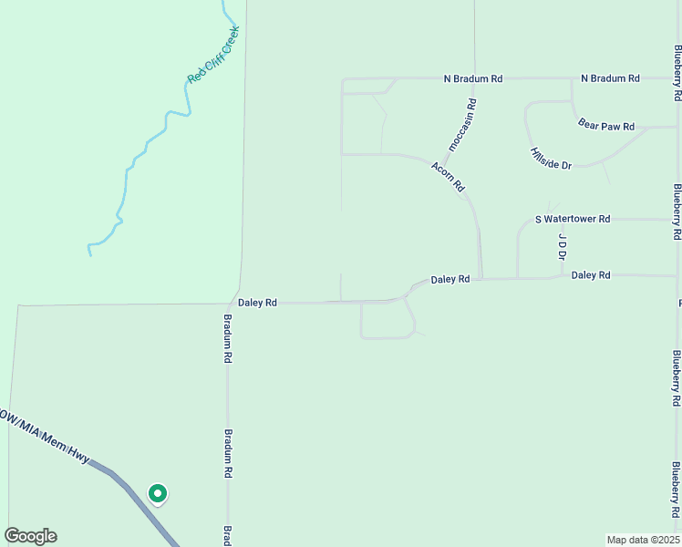 map of restaurants, bars, coffee shops, grocery stores, and more near 90059 Ezigaa Drive in Bayfield