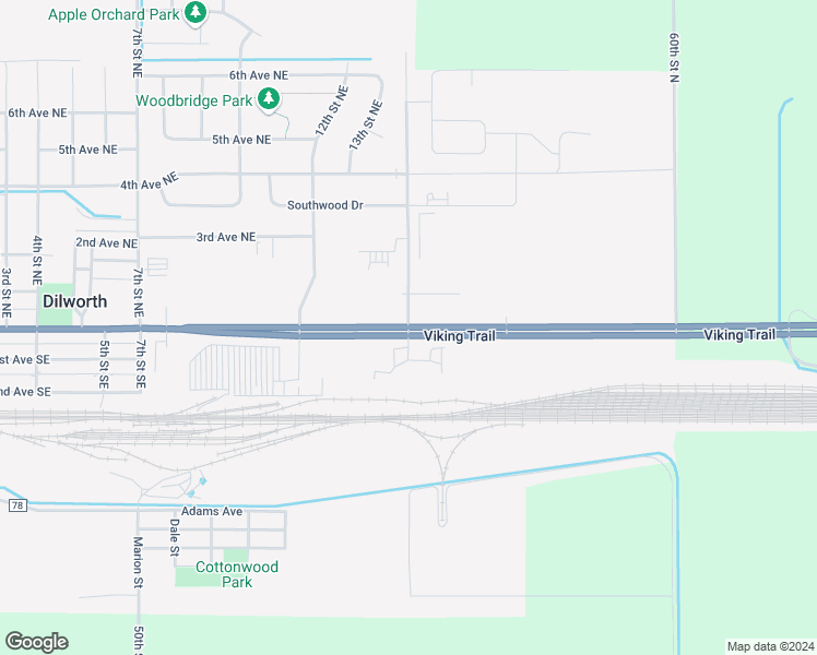 map of restaurants, bars, coffee shops, grocery stores, and more near 3424 Center Avenue East in Dilworth
