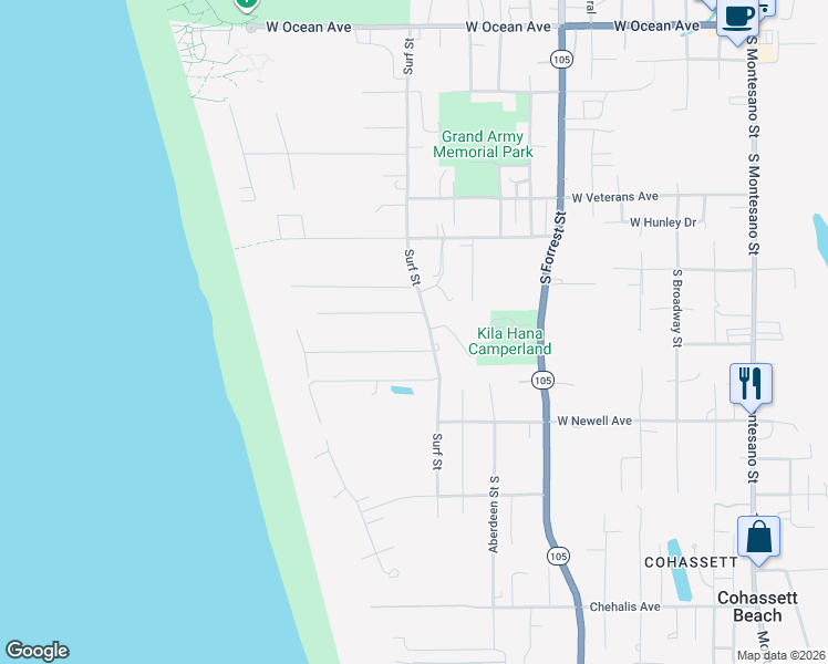map of restaurants, bars, coffee shops, grocery stores, and more near 1210 Dunehaven Drive in Westport
