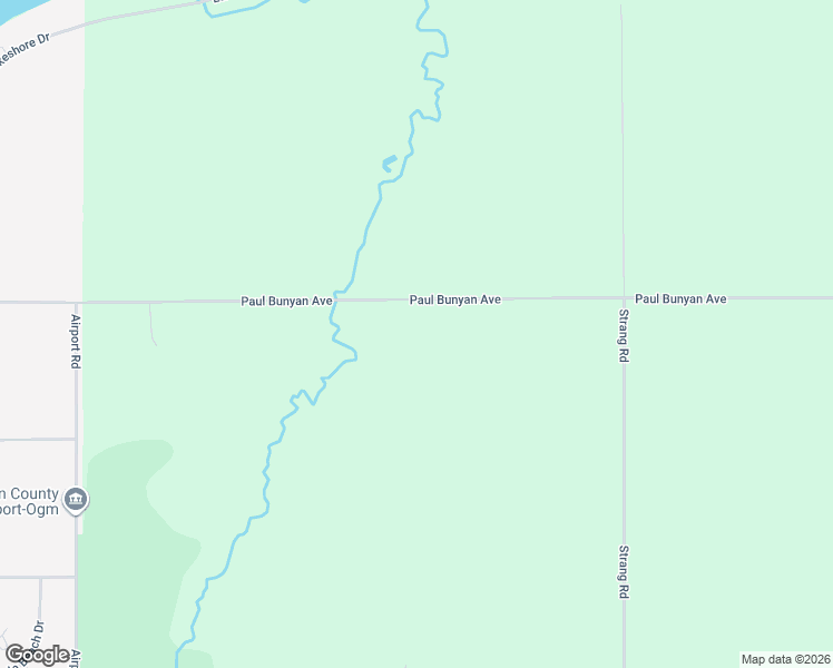 map of restaurants, bars, coffee shops, grocery stores, and more near 19391 Paul Bunyan Avenue in Ontonagon