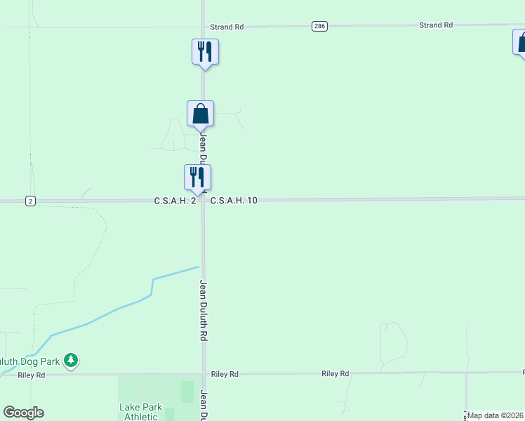 map of restaurants, bars, coffee shops, grocery stores, and more near 3454 West Tischer Road in Duluth