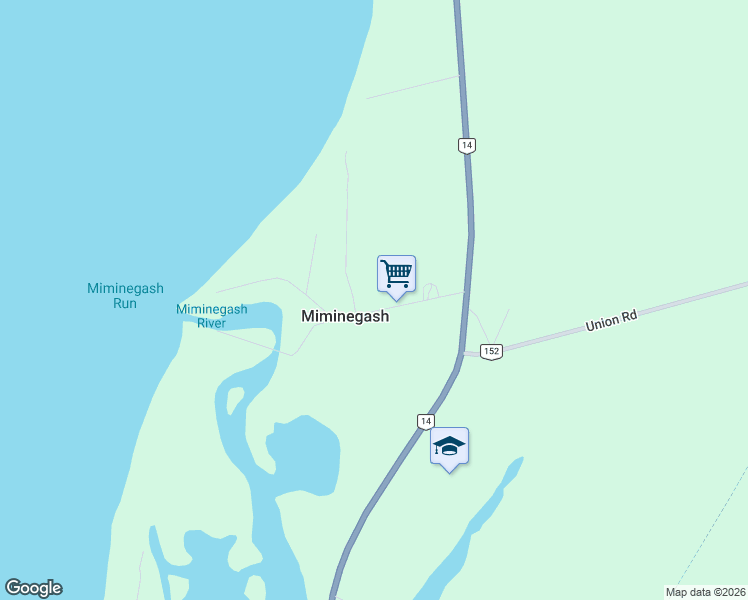 map of restaurants, bars, coffee shops, grocery stores, and more near 61 Harbour Road in Miminegash
