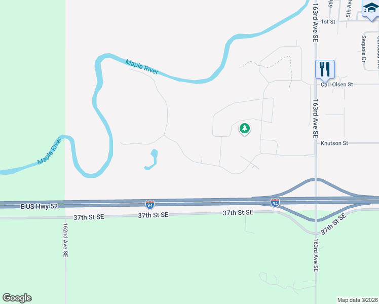 map of restaurants, bars, coffee shops, grocery stores, and more near 919 Sunset Drive in Mapleton