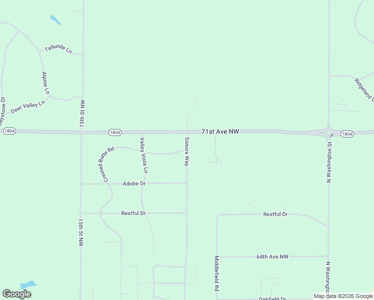 map of restaurants, bars, coffee shops, grocery stores, and more near 7050 Sonora Way in Bismarck
