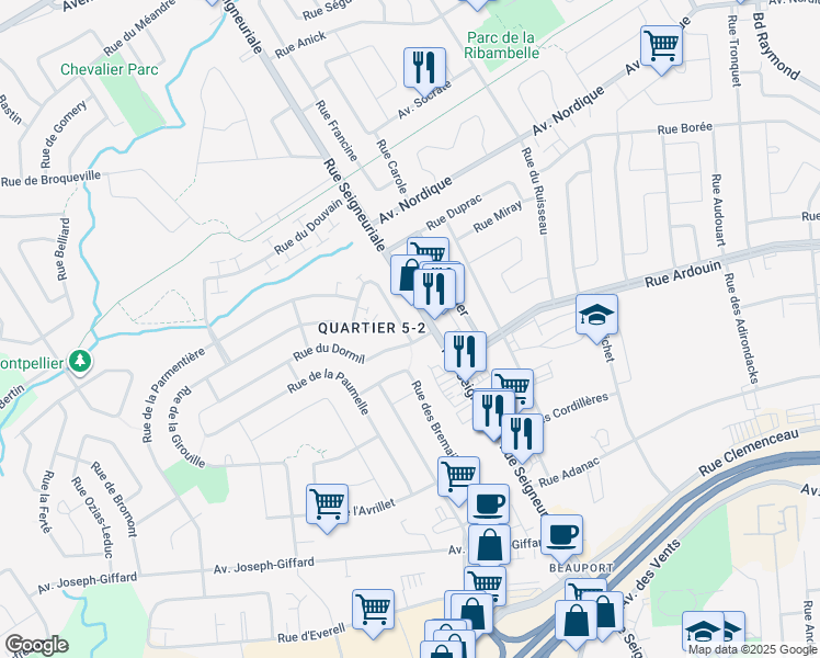 map of restaurants, bars, coffee shops, grocery stores, and more near 378 Rue de la Charmotte in Quebec