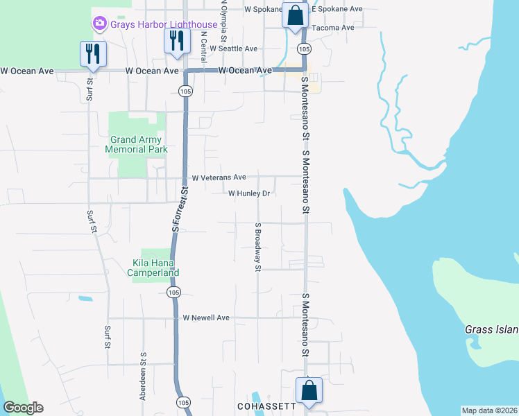 map of restaurants, bars, coffee shops, grocery stores, and more near 711 South Broadway Street in Westport