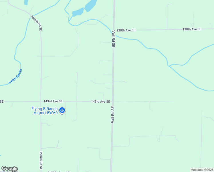 map of restaurants, bars, coffee shops, grocery stores, and more near 14215 Vail Road Southeast in Yelm