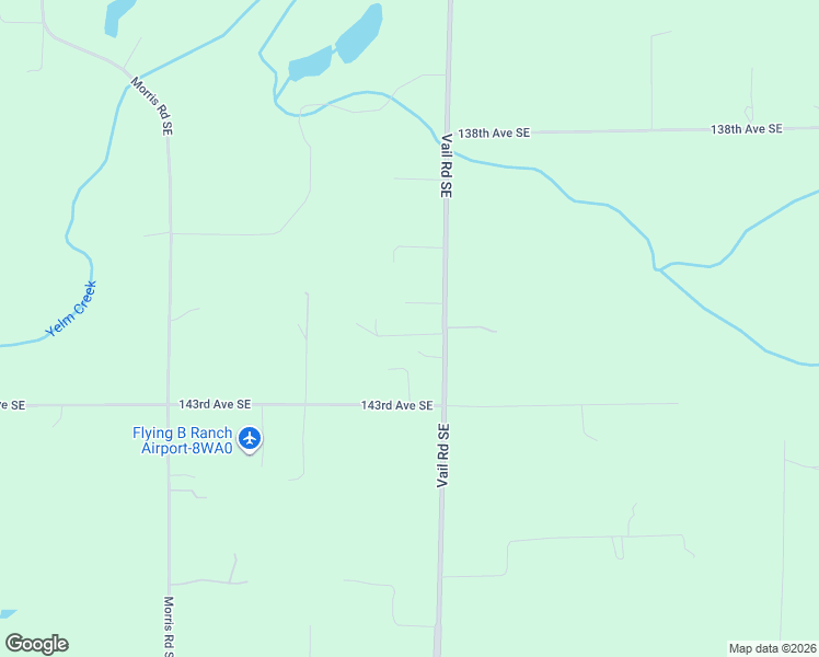 map of restaurants, bars, coffee shops, grocery stores, and more near 14215 Vail Road Southeast in Yelm