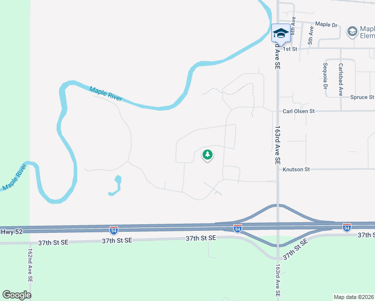 map of restaurants, bars, coffee shops, grocery stores, and more near 500-598 Ashley Boulevard in Mapleton