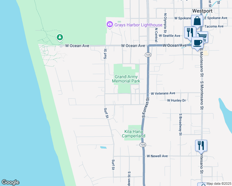 map of restaurants, bars, coffee shops, grocery stores, and more near 508 Starr Street in Westport