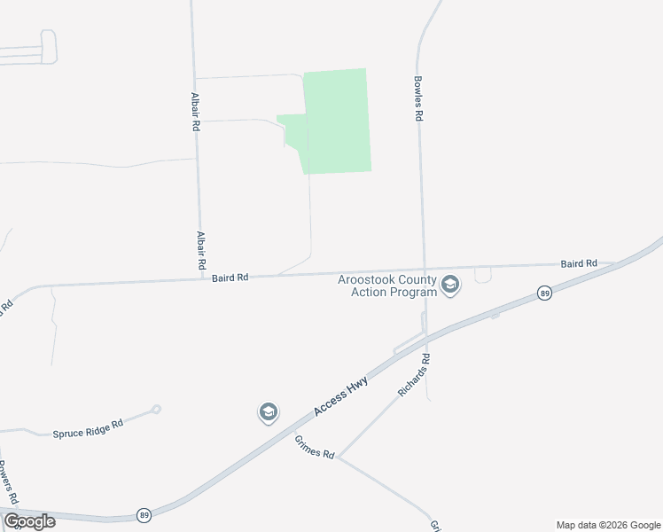 map of restaurants, bars, coffee shops, grocery stores, and more near 164 Baird Road in Caribou